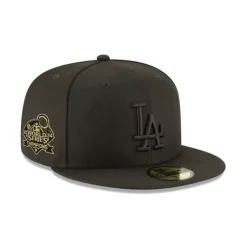 Store Los Angeles Dodgers World Series Champions Black on Black 59FIFTY Fitt - KTGCaps - Baseball caps for various teams, purchased online at a discount