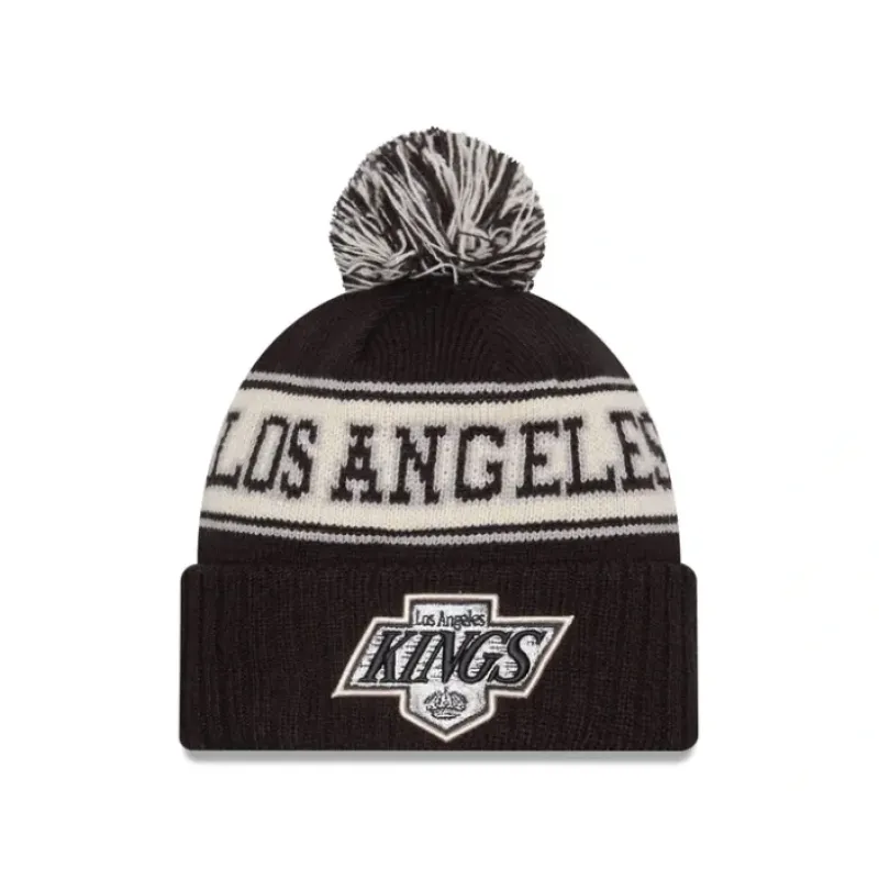 Hot Los Angeles Kings Retro Pom Knit Hat - KTGCaps - Baseball caps for various teams, purchased online at a discount