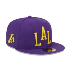 Discount Los Angeles Lakers 2023 City Edition Alt 59FIFTY Fitted Hat - KTGCaps - Baseball caps for various teams, purchased online at a discount