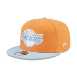 Discount Los Angeles Lakers Color Pack Orange Glaze 9FIFTY Snapback Hat - KTGCaps - Baseball caps for various teams, purchased online at a discount