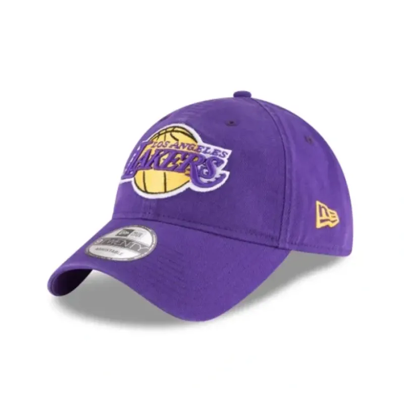 Fashion Los Angeles Lakers Core Classic Purple 9TWENTY Adjustable Hat - KTGCaps - Baseball caps for various teams, purchased online at a discount