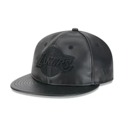 Discount Los Angeles Lakers Genuine Leather Retro Crown 9FIFTY Strapback Hat - KTGCaps - Baseball caps for various teams, purchased online at a discount