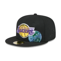 Cheap Los Angeles Lakers Global 59FIFTY Fitted Hat - KTGCaps - Baseball caps for various teams, purchased online at a discount