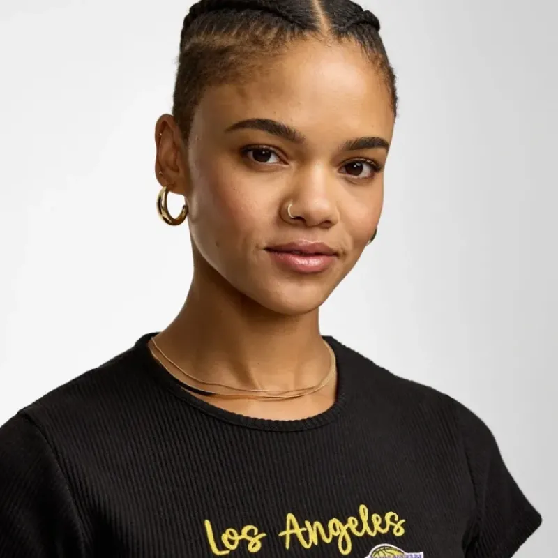 Best Los Angeles Lakers Sport Classics Womens Baby Tee - KTGCaps - Baseball caps for various teams, purchased online at a discount