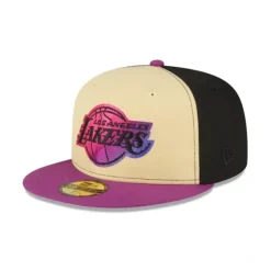 Fashion Los Angeles Lakers TriColor 59FIFTY Fitted Hat - KTGCaps - Baseball caps for various teams, purchased online at a discount