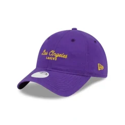 Outlet Los Angeles Lakers Womens Throwback 9TWENTY Adjustable Hat - KTGCaps - Baseball caps for various teams, purchased online at a discount