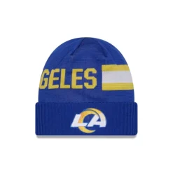 Fashion Los Angeles Rams 2024 Cold Weather Tech Knit Beanie - KTGCaps - Baseball caps for various teams, purchased online at a discount