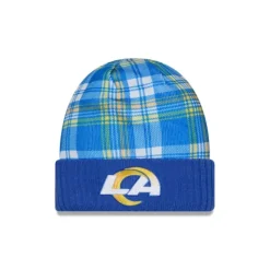 Clearance Los Angeles Rams 2024 Cold Weather Statement Knit Beanie - KTGCaps - Baseball caps for various teams, purchased online at a discount