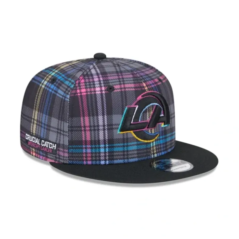Shop Los Angeles Rams 2024 Crucial Catch 9FIFTY Snapback Hat - KTGCaps - Baseball caps for various teams, purchased online at a discount
