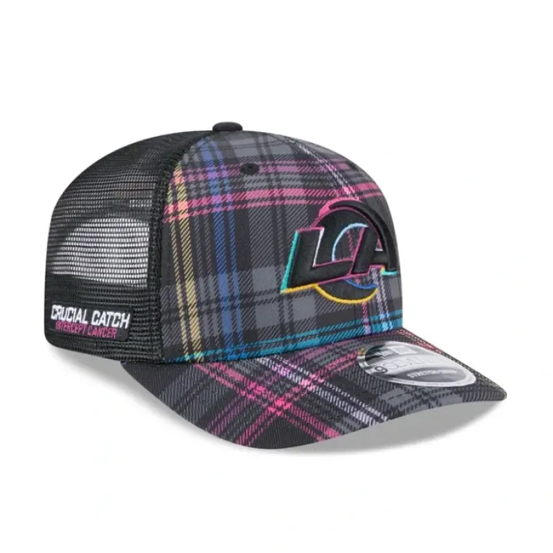 Sale Los Angeles Rams 2024 Crucial Catch 9SEVENTY Trucker Hat - KTGCaps - Baseball caps for various teams, purchased online at a discount