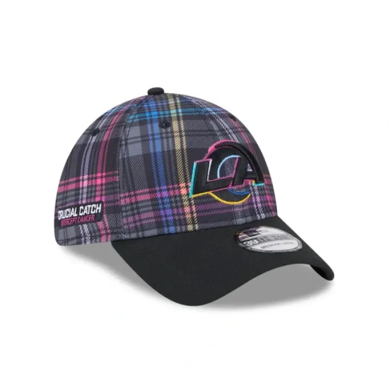 Shop Los Angeles Rams 2024 Crucial Catch 39THIRTY Stretch Fit Hat - KTGCaps - Baseball caps for various teams, purchased online at a discount