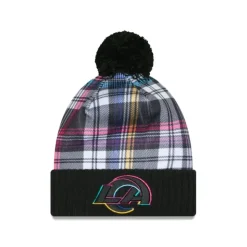 Discount Los Angeles Rams 2024 Crucial Catch Sport Pom Knit Hat - KTGCaps - Baseball caps for various teams, purchased online at a discount