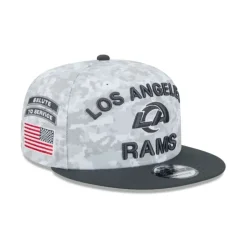 Online Los Angeles Rams 2024 Salute to Service 9FIFTY Snapback Hat - KTGCaps - Baseball caps for various teams, purchased online at a discount