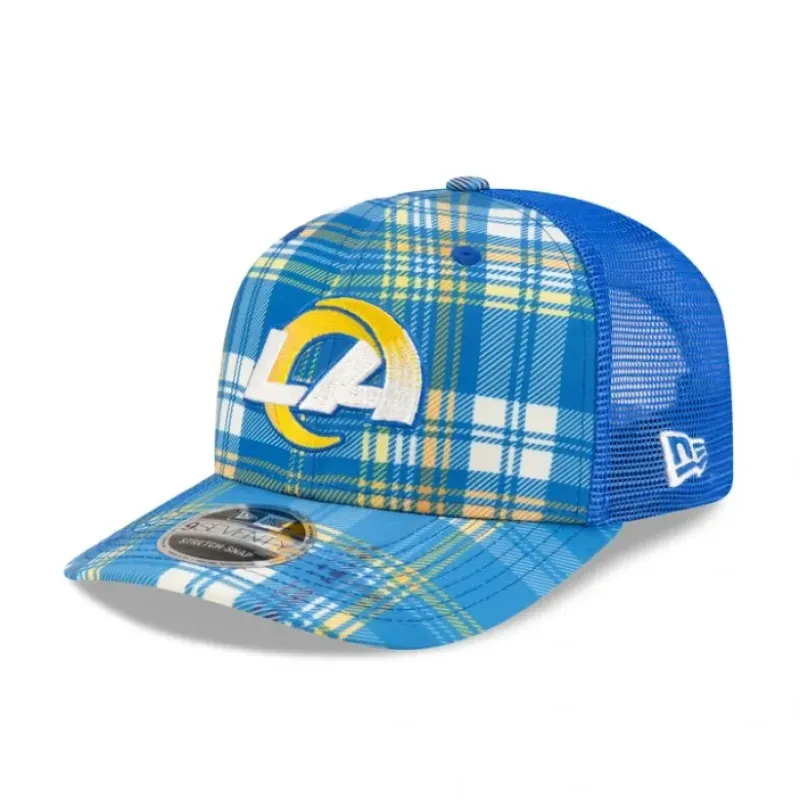 Best Sale Los Angeles Rams 2024 Sideline Statement 9SEVENTY StretchSnap Hat - KTGCaps - Baseball caps for various teams, purchased online at a discount