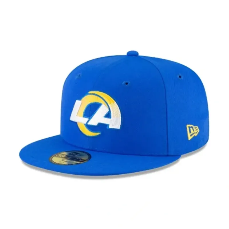 Discount Los Angeles Rams Basic 59FIFTY Fitted Hat - KTGCaps - Baseball caps for various teams, purchased online at a discount