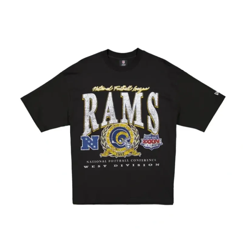 Store Los Angeles Rams Oversized Essentials TShirt - KTGCaps - Baseball caps for various teams, purchased online at a discount