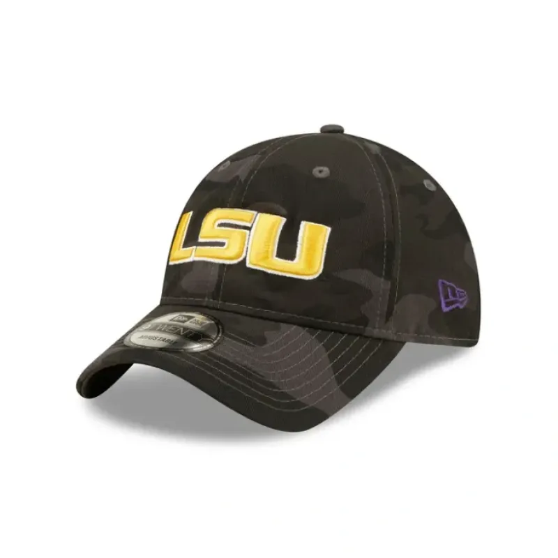 Clearance LSU Tigers Camo 9TWENTY Adjustable Hat - KTGCaps - Baseball caps for various teams, purchased online at a discount