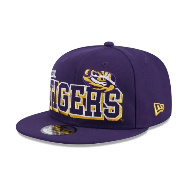 Sale LSU Tigers 9FIFTY Snapback Hat - KTGCaps - Baseball caps for various teams, purchased online at a discount