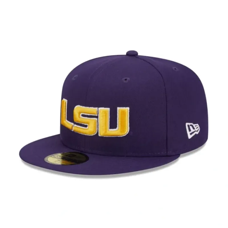 Store LSU Tigers Purple 59FIFTY Fitted Hat - KTGCaps - Baseball caps for various teams, purchased online at a discount