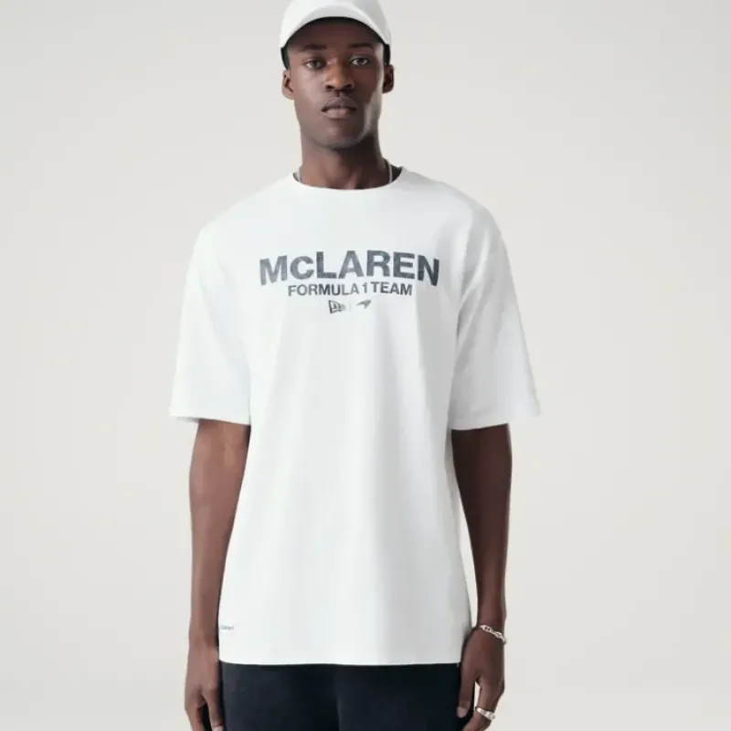 Sale McLaren Formula 1 Team Washed White TShirt - KTGCaps - Baseball caps for various teams, purchased online at a discount