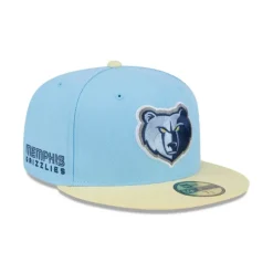 Clearance Memphis Grizzlies Doscientos Blue 59FIFTY Fitted Hat - KTGCaps - Baseball caps for various teams, purchased online at a discount Caps