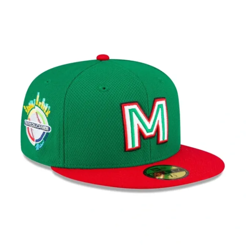 Flash Sale Mexico Baseball 2024 Caribbean Series Green 59FIFTY Fitted Hat - KTGCaps - Baseball caps for various teams, purchased online at a discount