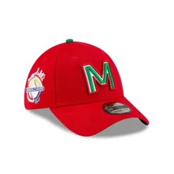 Best Mexico Caribbean Series Away Red 39THIRTY Stretch Fit Hat - KTGCaps - Baseball caps for various teams, purchased online at a discount