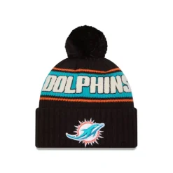 Cheap Miami Dolphins 2024 Cold Weather Black Pom Knit Hat - KTGCaps - Baseball caps for various teams, purchased online at a discount