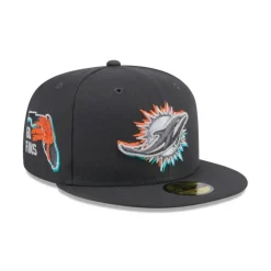 Fashion Miami Dolphins 2024 Draft Gray 59FIFTY Fitted Hat - KTGCaps - Baseball caps for various teams, purchased online at a discount Caps