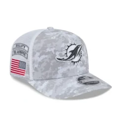 Online Miami Dolphins 2024 Salute to Service 9SEVENTY Trucker Hat - KTGCaps - Baseball caps for various teams, purchased online at a discount