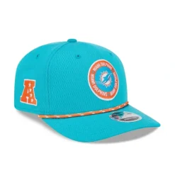 Discount Miami Dolphins 2024 Sideline 9SEVENTY StretchSnap Hat - KTGCaps - Baseball caps for various teams, purchased online at a discount Caps