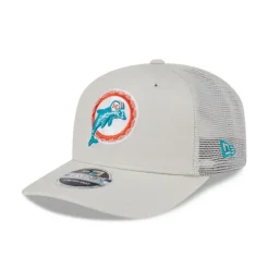 Flash Sale Miami Dolphins Canvas 9SEVENTY Trucker Hat - KTGCaps - Baseball caps for various teams, purchased online at a discount