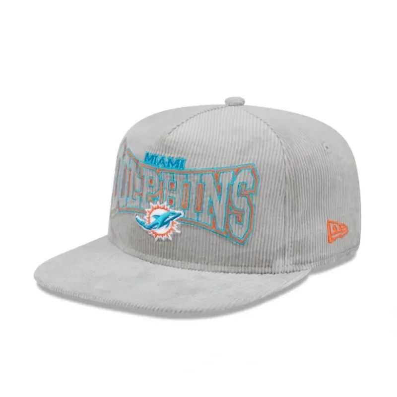 Hot Miami Dolphins Gray Cord Golfer Hat - KTGCaps - Baseball caps for various teams, purchased online at a discount