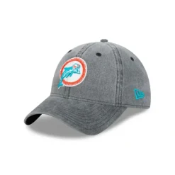 Fashion Miami Dolphins Rugged 9TWENTY Adjustable Hat - KTGCaps - Baseball caps for various teams, purchased online at a discount
