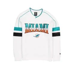 Flash Sale Miami Dolphins Sport Classics White Crewneck - KTGCaps - Baseball caps for various teams, purchased online at a discount