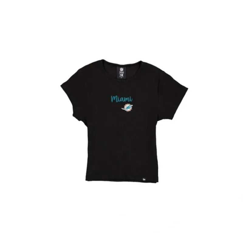 Shop Miami Dolphins Sport Classics Womens Baby Tee - KTGCaps - Baseball caps for various teams, purchased online at a discount