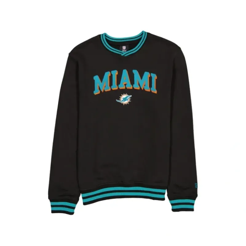 Best Sale Miami Dolphins Sport Night Black Crewneck - KTGCaps - Baseball caps for various teams, purchased online at a discount
