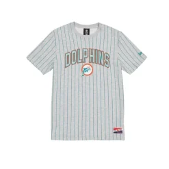 Best Miami Dolphins Throwback Gray Pinstripe TShirt - KTGCaps - Baseball caps for various teams, purchased online at a discount