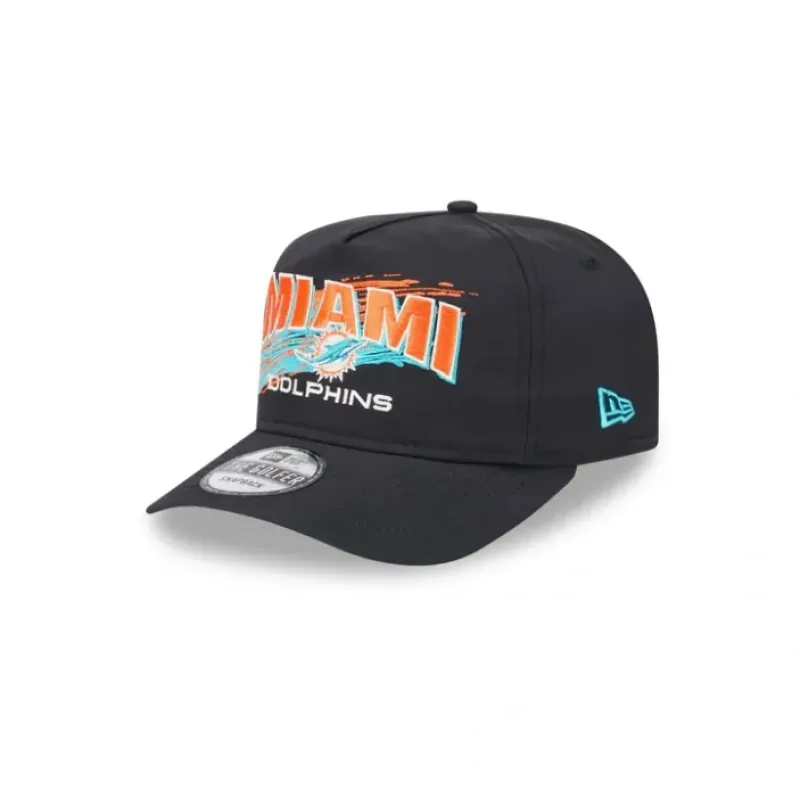 Hot Miami Dolphins Throwback Brush Golfer Hat - KTGCaps - Baseball caps for various teams, purchased online at a discount