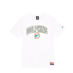 New Miami Dolphins Throwback White TShirt - KTGCaps - Baseball caps for various teams, purchased online at a discount