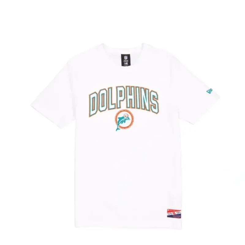 New Miami Dolphins Throwback White TShirt - KTGCaps - Baseball caps for various teams, purchased online at a discount