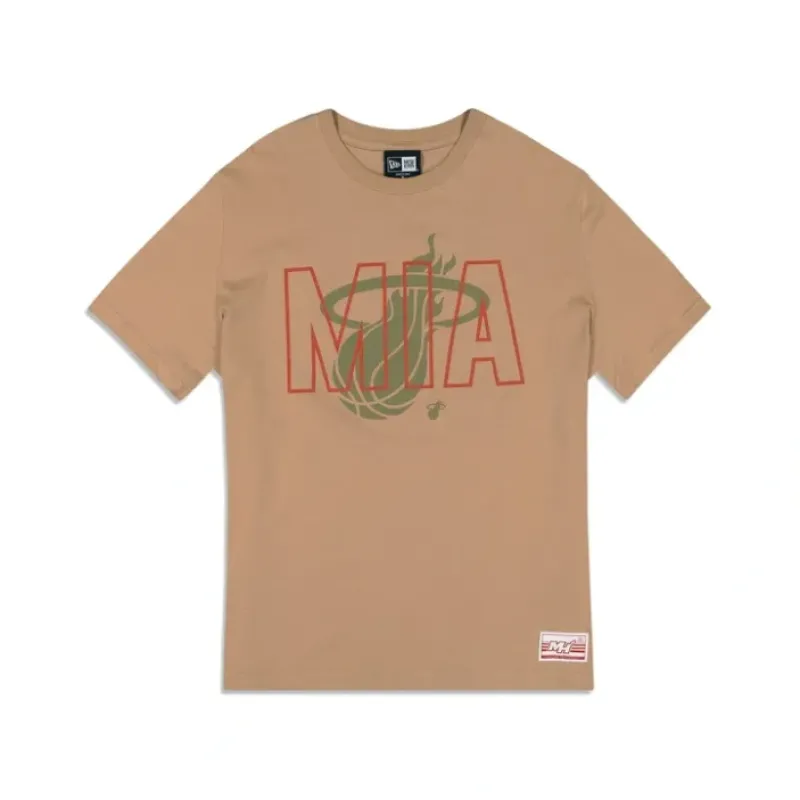 New Miami Heat 2023 City Edition Tan TShirt - KTGCaps - Baseball caps for various teams, purchased online at a discount