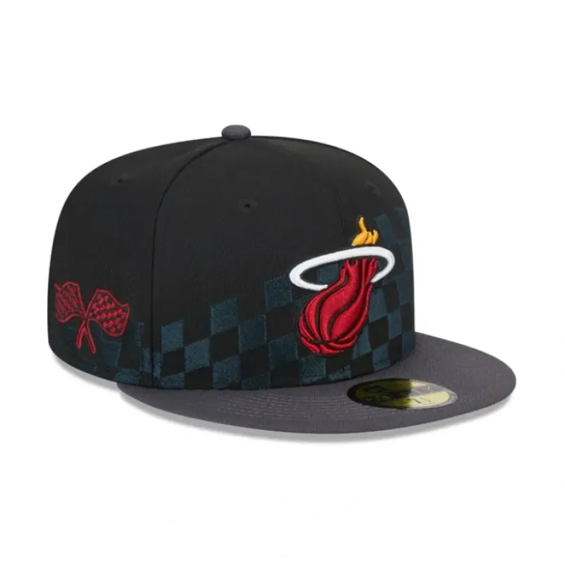 Hot Miami Heat 2024 Rally Drive 59FIFTY Fitted Hat - KTGCaps - Baseball caps for various teams, purchased online at a discount