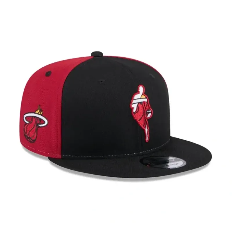 New Miami Heat Front Logoman 9FIFTY Snapback Hat - KTGCaps - Baseball caps for various teams, purchased online at a discount