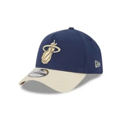Shop Miami Heat Moleskin Crown Navy 9FORTY AFrame Snapback Hat - KTGCaps - Baseball caps for various teams, purchased online at a discount