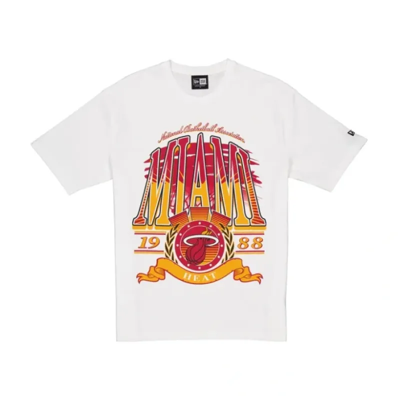 Discount Miami Heat Sport Classics White TShirt - KTGCaps - Baseball caps for various teams, purchased online at a discount
