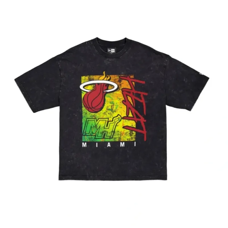Online Miami Heat Sport Classics Boxy Black TShirt - KTGCaps - Baseball caps for various teams, purchased online at a discount