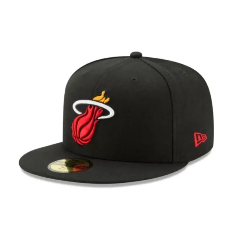 Shop Miami Heat Team Color 59FIFTY Fitted Hat - KTGCaps - Baseball caps for various teams, purchased online at a discount