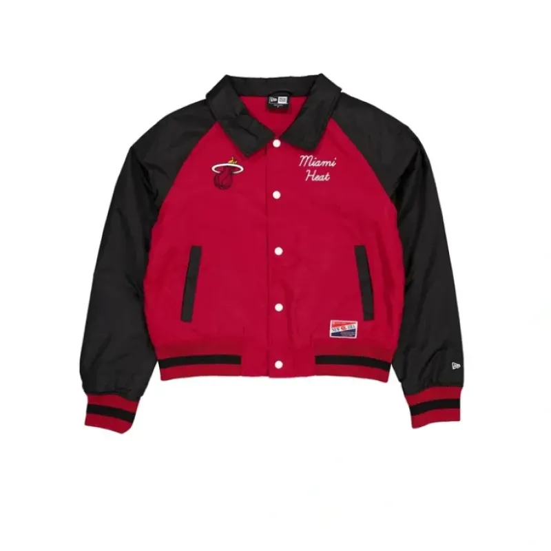Best Miami Heat Throwback Womens Jacket - KTGCaps - Baseball caps for various teams, purchased online at a discount
