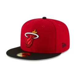 Clearance Miami Heat 2Tone Alt 59FIFTY Fitted Hat - KTGCaps - Baseball caps for various teams, purchased online at a discount